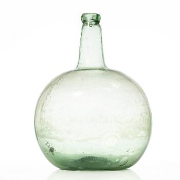 Bottle, glass, folk art, 17th-18th century.