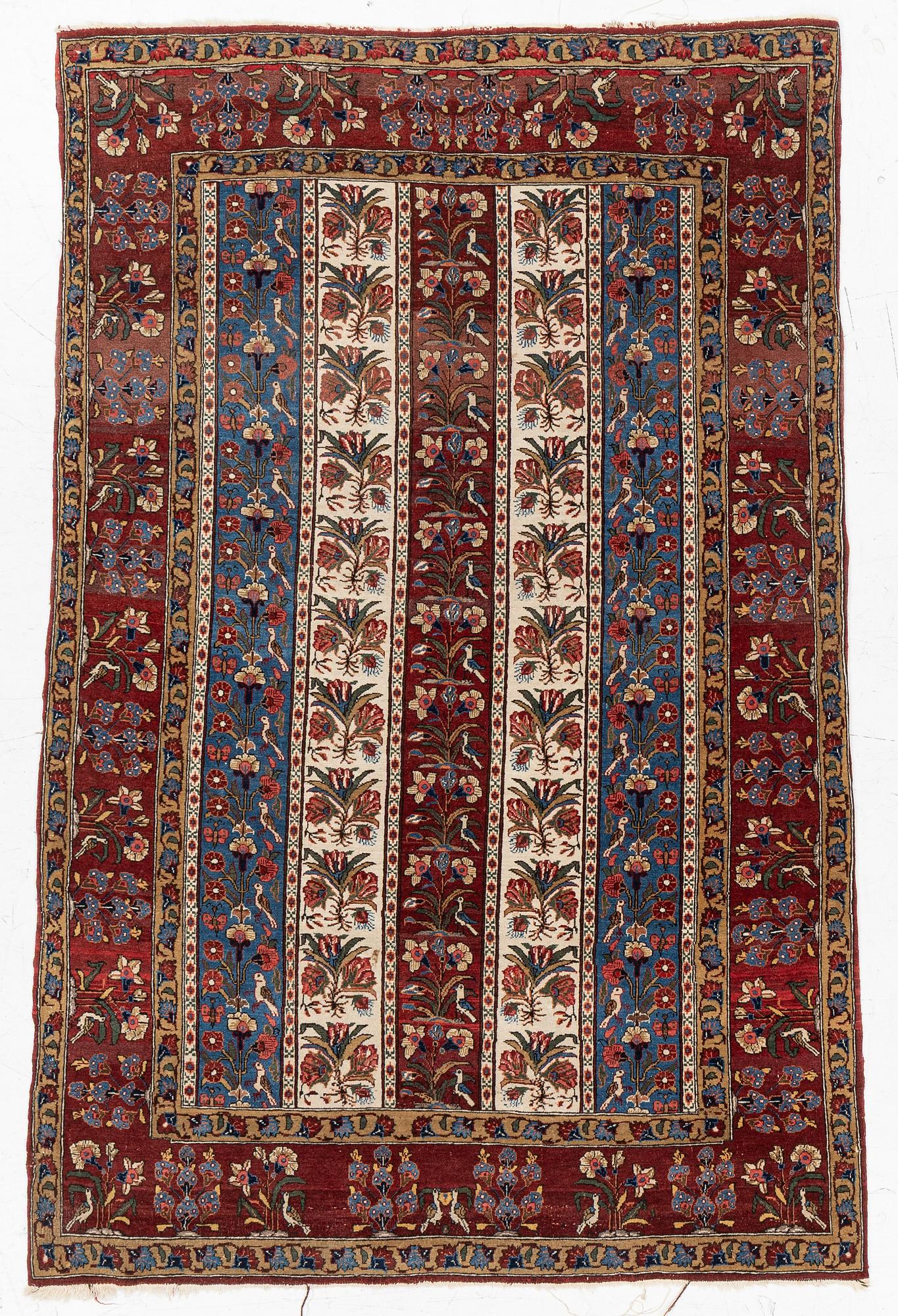 Rug, Ghom, approx. 205 x 135 cm.