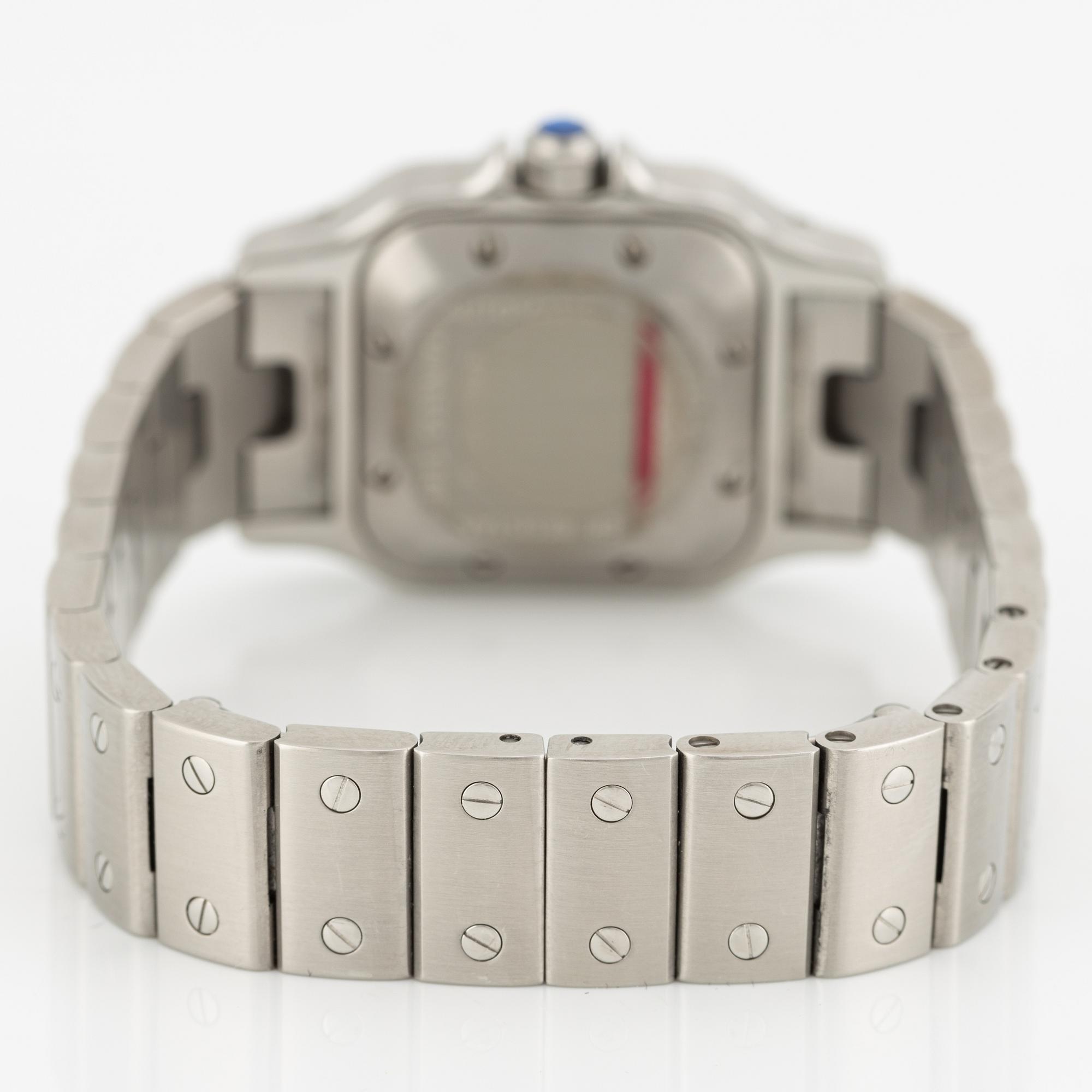 Cartier, Santos, wristwatch, 24 x 24 (35) mm.