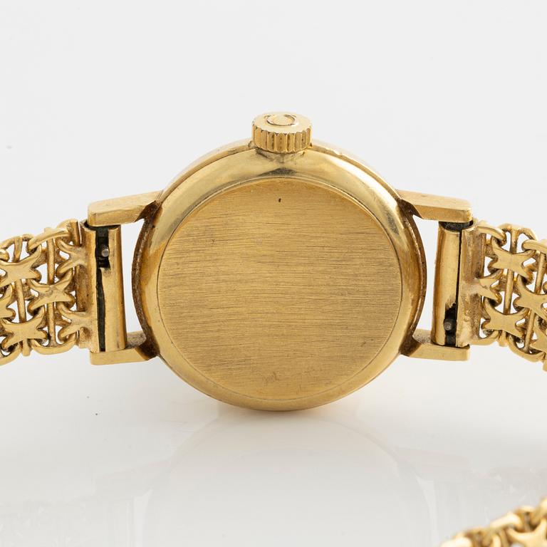 Omega, wristwatch, "Diamond Dial", 18K gold, 19 mm.