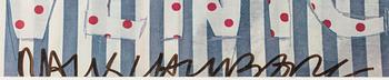 ROBERT RAUSCHENBERG, affisch, signerad.