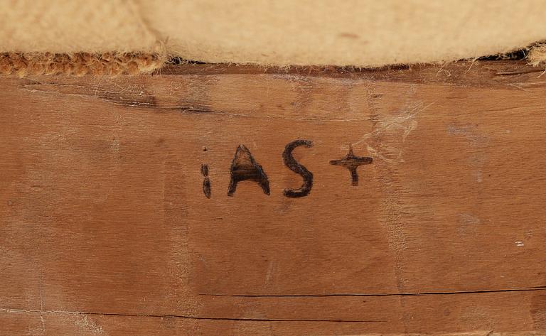 A Swedish early 19th century eleven piece suite comprising 1 sofa, 2 armchairs and 8 chairs, by J. Andersson.