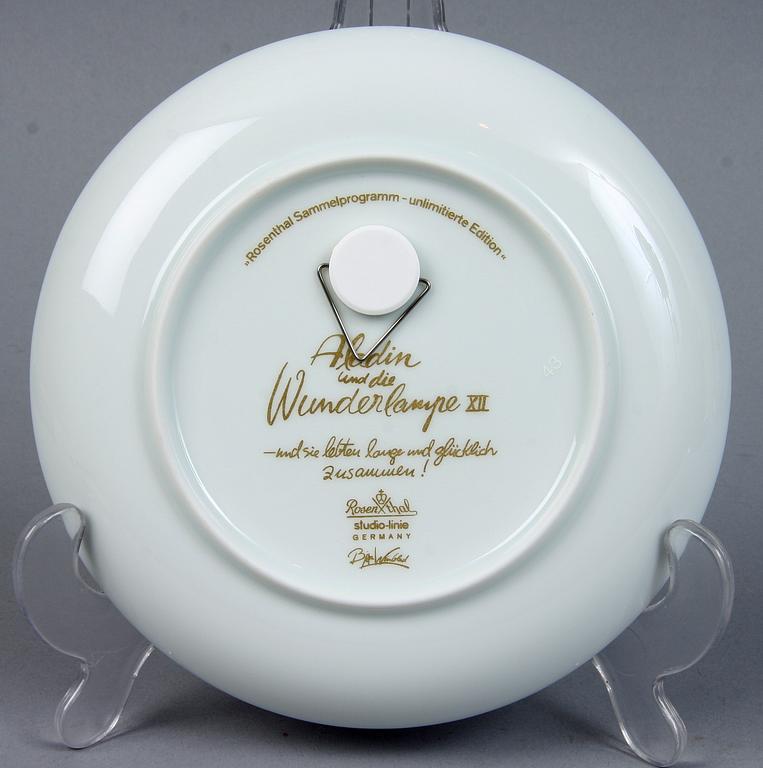 TALLRIKAR, 6 st, keramik, Björn Wiinblad, Rosenthal samt Argenta, Wilhelm Kåge, Gustavsberg.