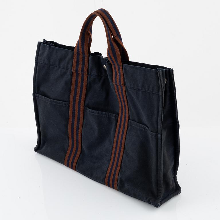 Hermès, A "Fourre Tout" canvas tote bag.