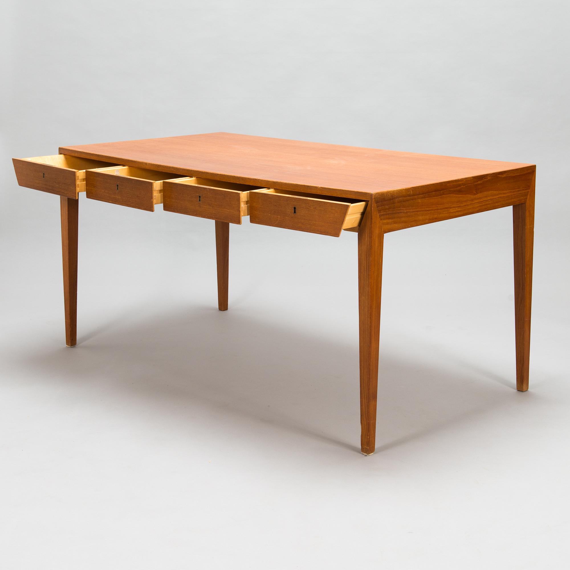 Severin Hansen, a mid-20th century '36' writing desk for Haslev Møbelfabrik Denmark.