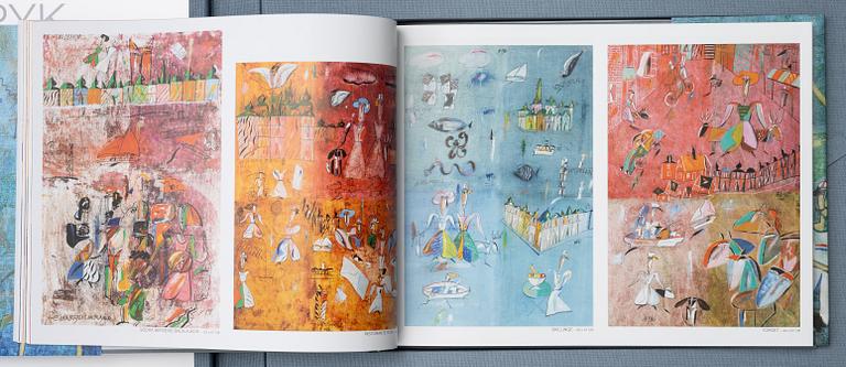 Madeleine Pyk, "Tusen dagar och en dröm", portfolio with 4 lithographs in colours and a book.