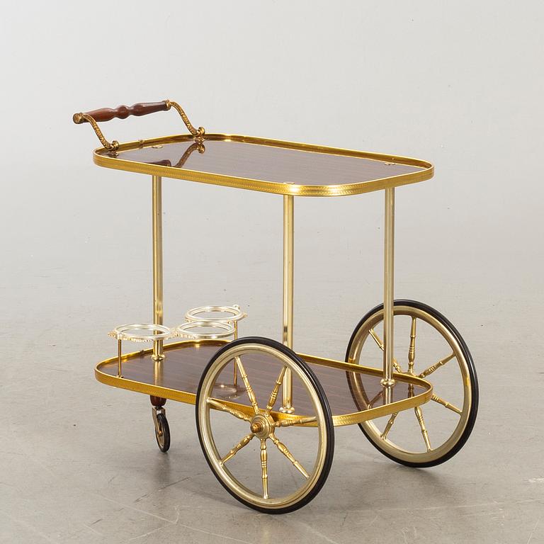A SERVING TROLLEY SECOND HALF OF 20TH CENTURY.