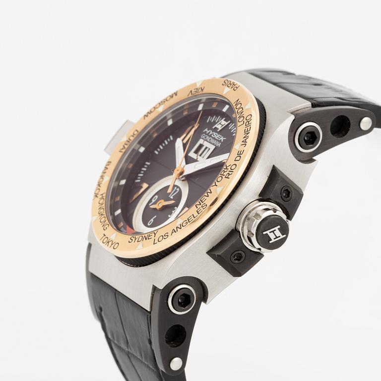 Jorg Hysek, Gondwana, Abyss Dual Time, wristwatch, 44 mm.