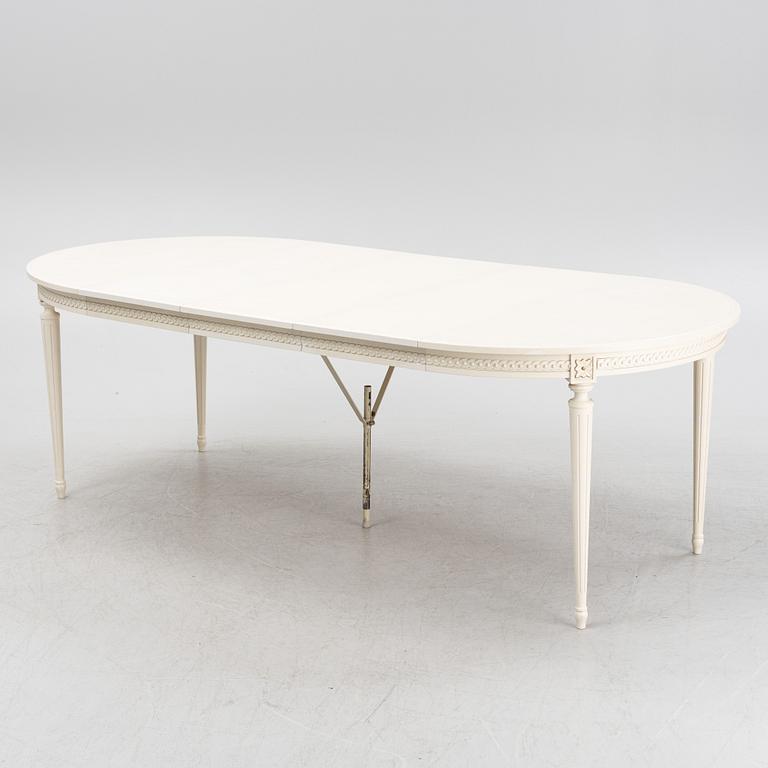 A Gustavian Style Dining Table, second half of the 20th century.