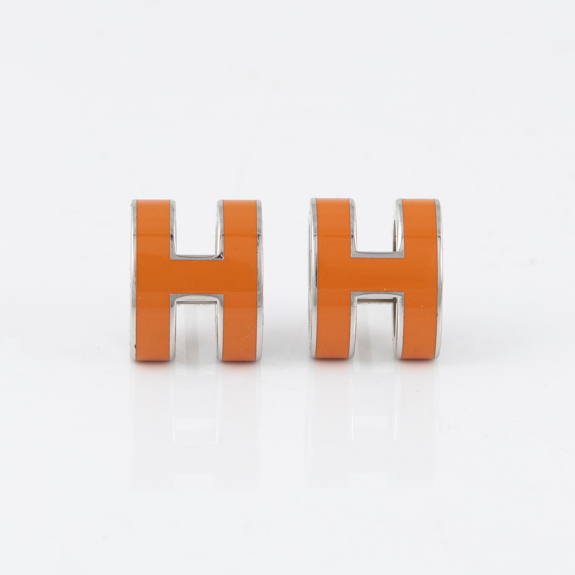 Hermès, a pair of 'Pop H' errings, 2017.