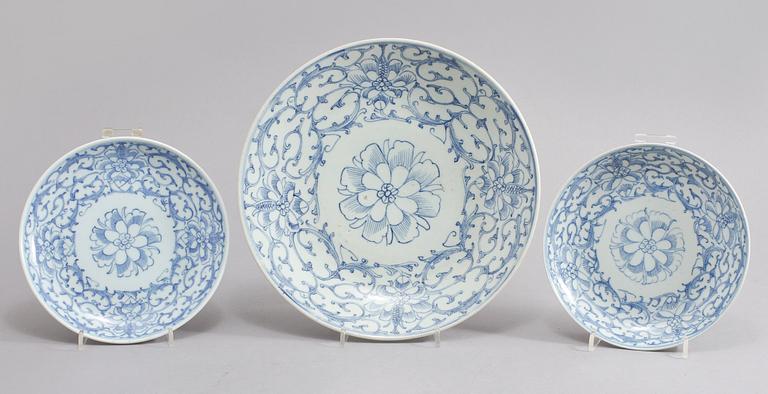 FAT, 6 st, porslin, Kina, 1800-tal.