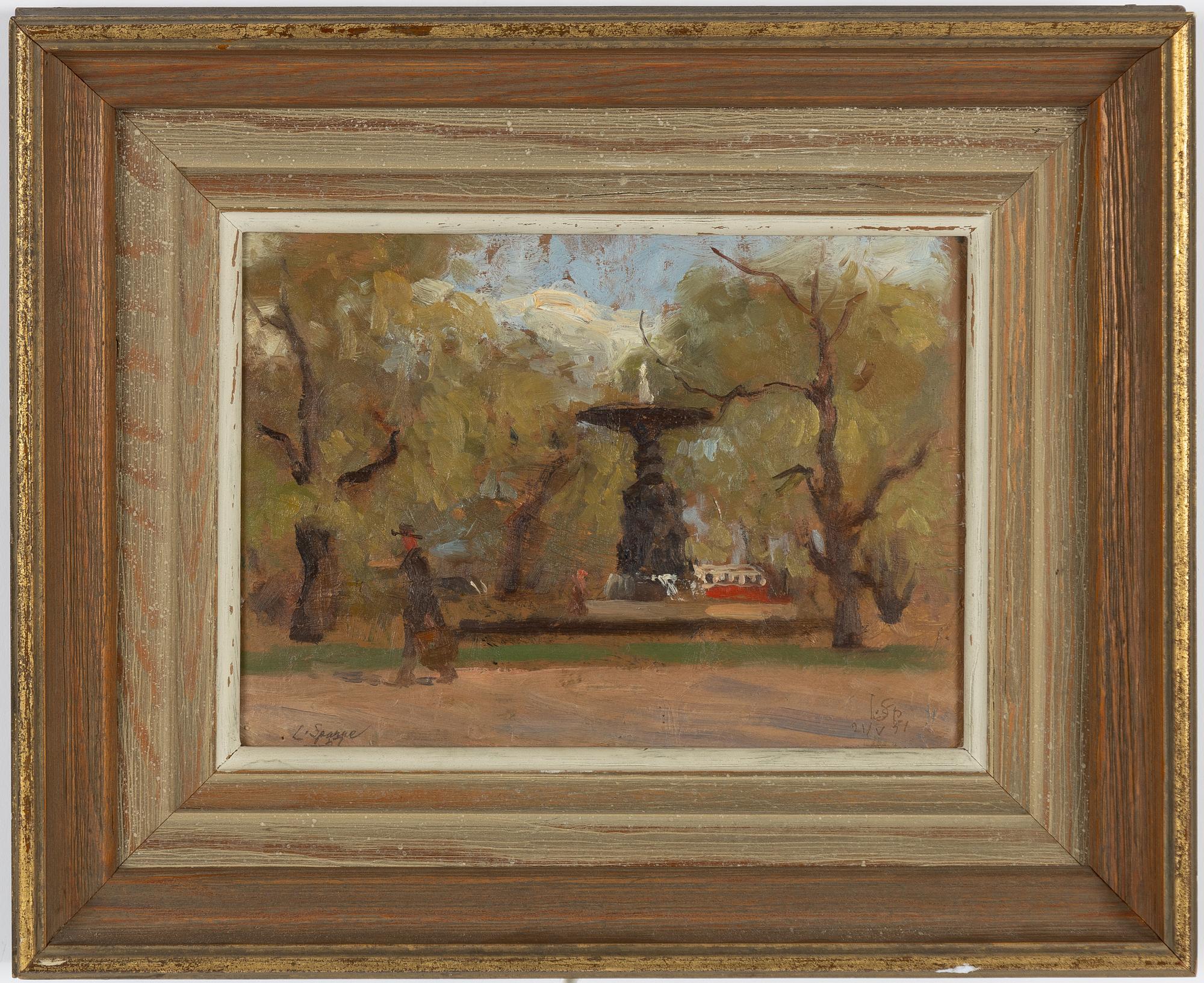 Louis Sparre, Molins Fountain, Kungsträdgården.