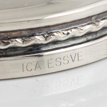 Ljusstakar, ett par, silver, Löfman, MGAB, 1976.