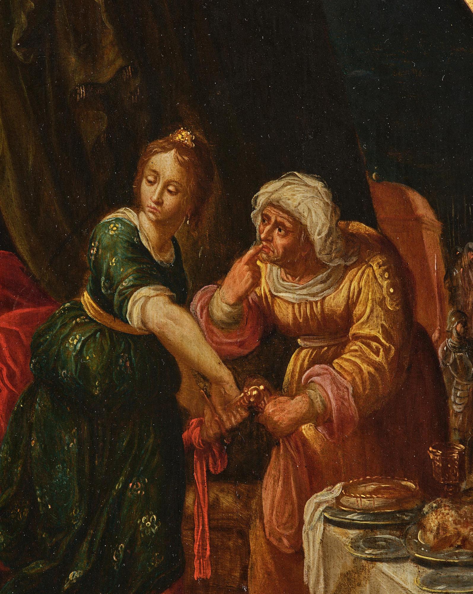 Frans Francken II, tillskriven, Judit och Holofernes.