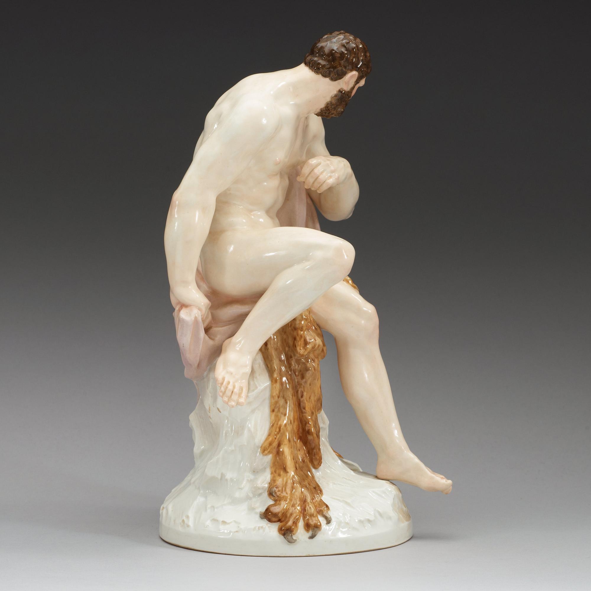 FIGURIN, porslin. Berlin, KPM, sekelskifte 1900.