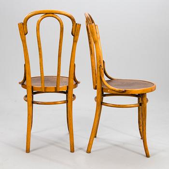 STOLAR, 6 st, Thonet, 1900-talets första hälft, tillverkade för den ryska marknaden, brännmärkta.