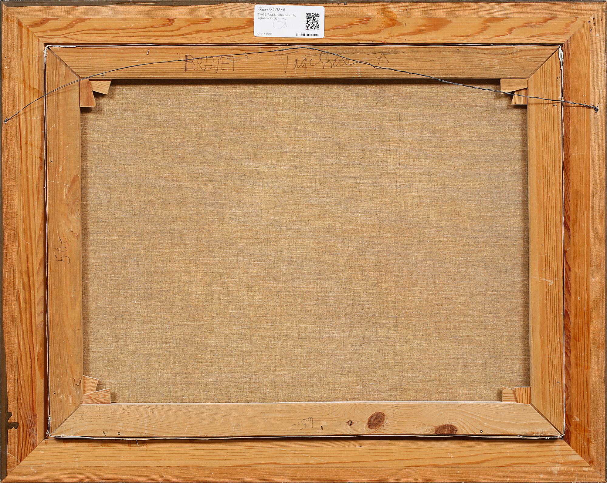 TAGE ÅSÉN, olja på duk, signerad och daterad -75.