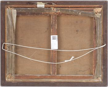 OKÄND KONSTNÄR, olja på duk, otydligt signerad, 1800-tal.