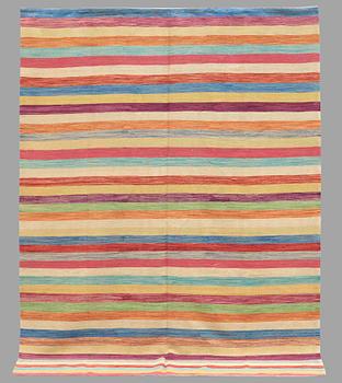 A CARPET, flat weave, around 276 x 203 cm.