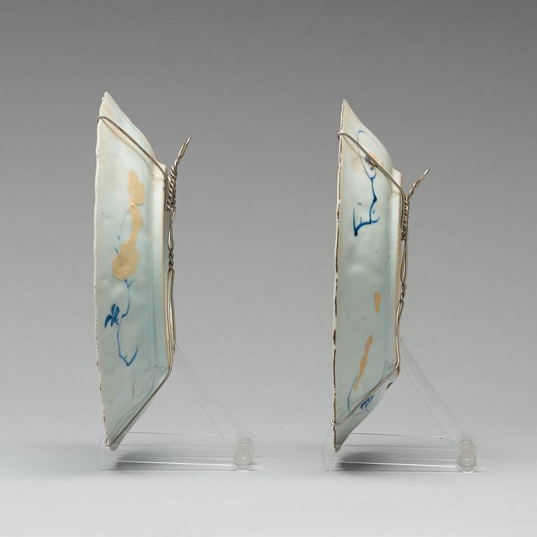 FAT, ett par, porslin. Qingdynastin, Kangxi (1662-1722).