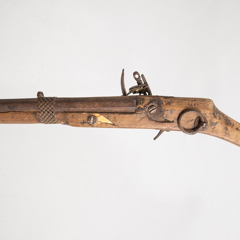 Kabylgevär, flintlås, Nordafrika 1700- / 1800-tal.