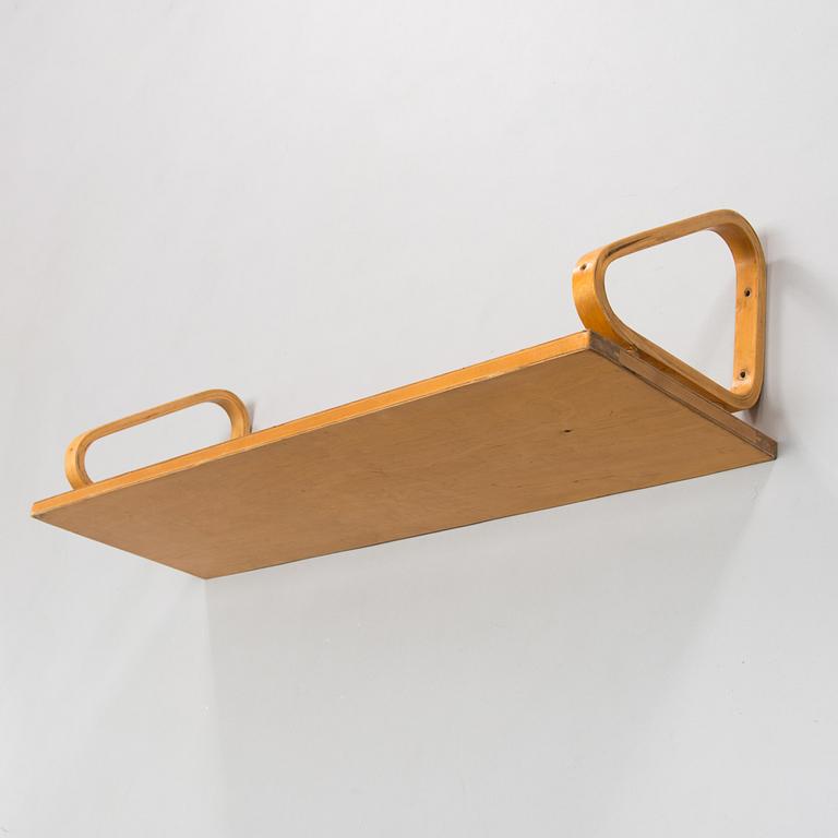 Alvar Aalto, seinähylly, malli 112, O.Y. Huonekalu- ja Rakennustyötehdas A.B. 1930/1940-luku.