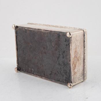 A Swedish silver box, mark of Edlunds Silvevarufabrik, Stockholm 1922.