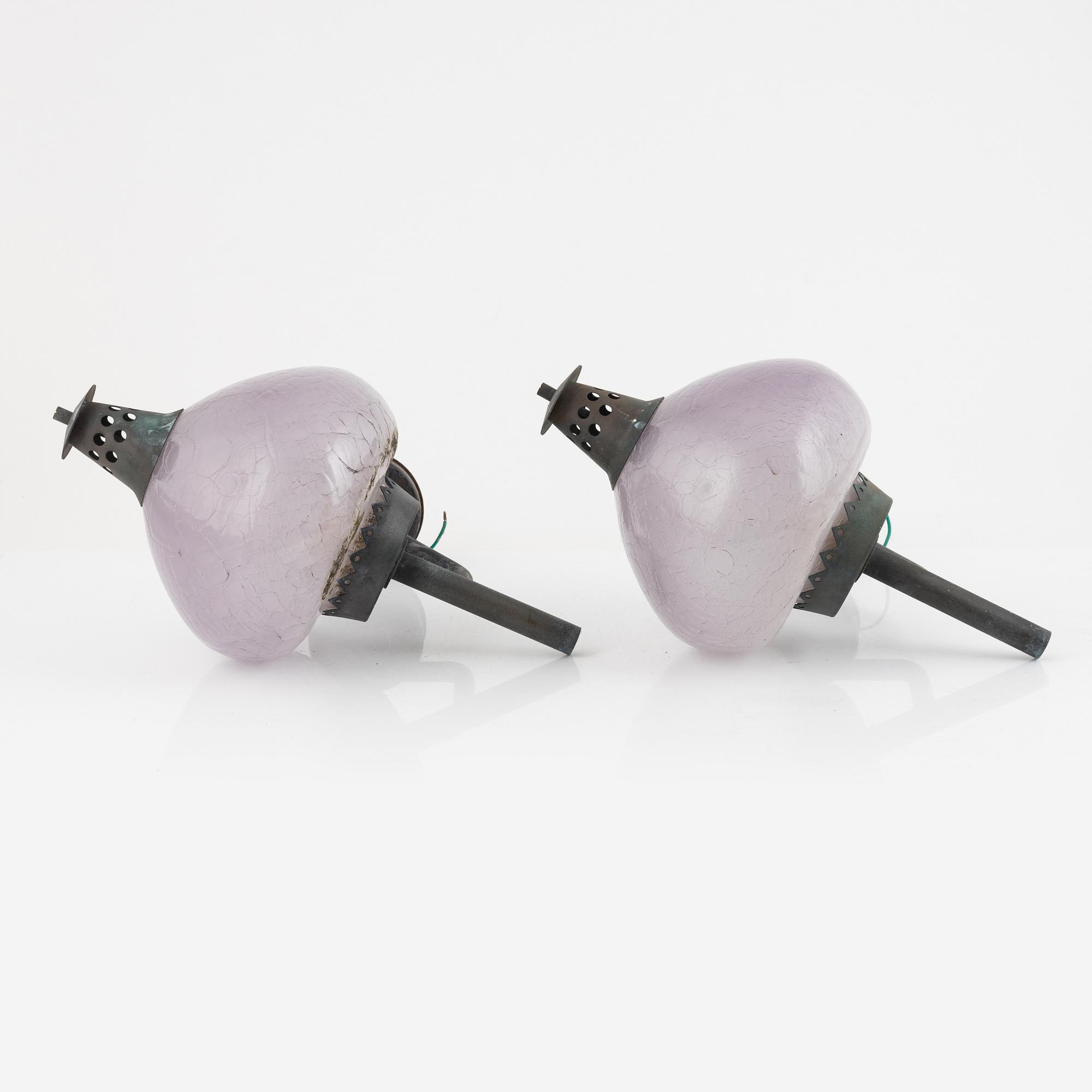 Hans-Agne Jakobsson, wall lamps, a pair, model S1591, Hans-Agne Jakobsson AB, mid-20th century.