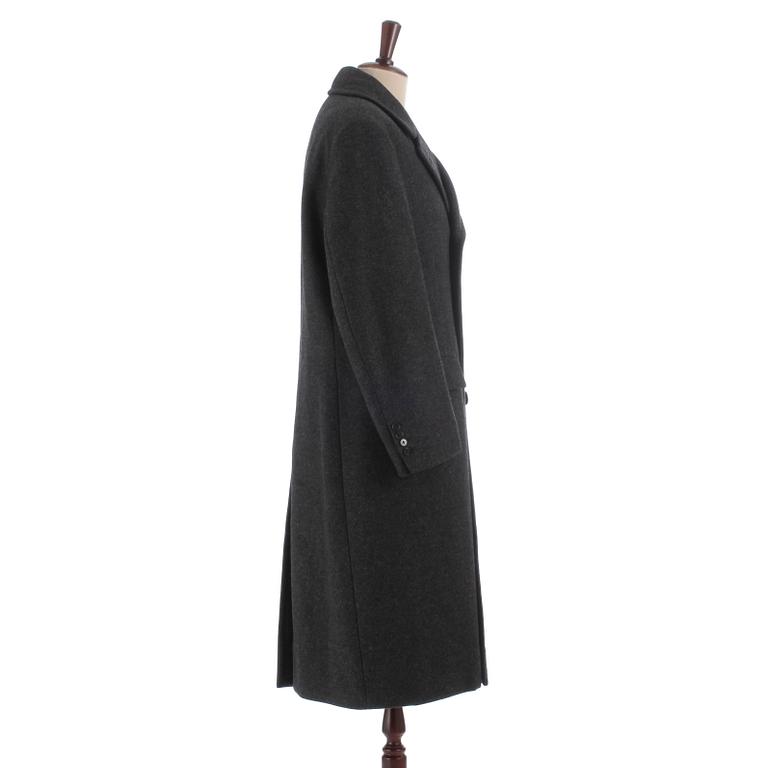 A.W. BAUER, a grey wool overcoat.