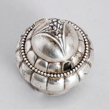 SALTKAR, silver, Georg Jensen, Köpenhamn, tidigt 1900-tal.