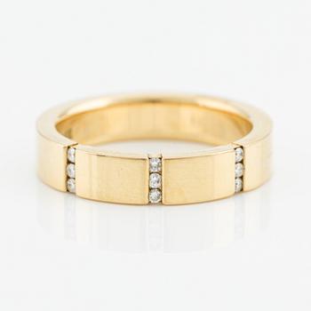 Ring in 18K gold with round brilliant-cut diamonds, Engelbert.