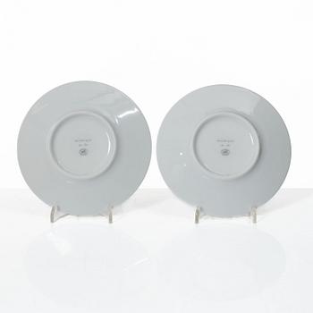 Hermès, cups with saucers, a pair, "Mosaique au 24".