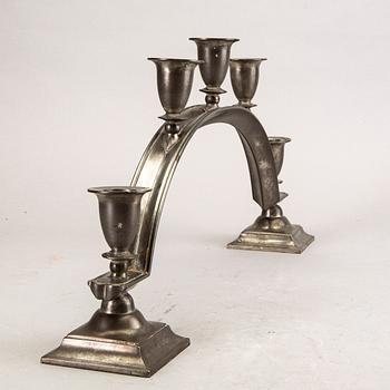Just Andersen, a pewter candelabra first half of the 20th century.