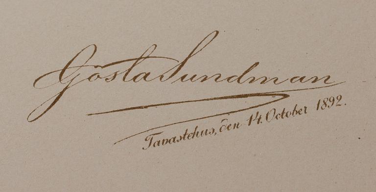 GÖSTA SUNDMAN, Finlands fiskar, The Fishes of Finland, publicerad av G. W. Edlund, Helsingfors, 1883-1893.