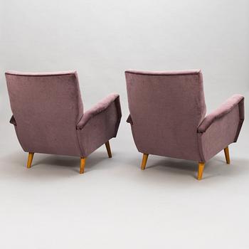 GIO PONTI,  a pair of archairs manufactured by Asko 1957-1959.