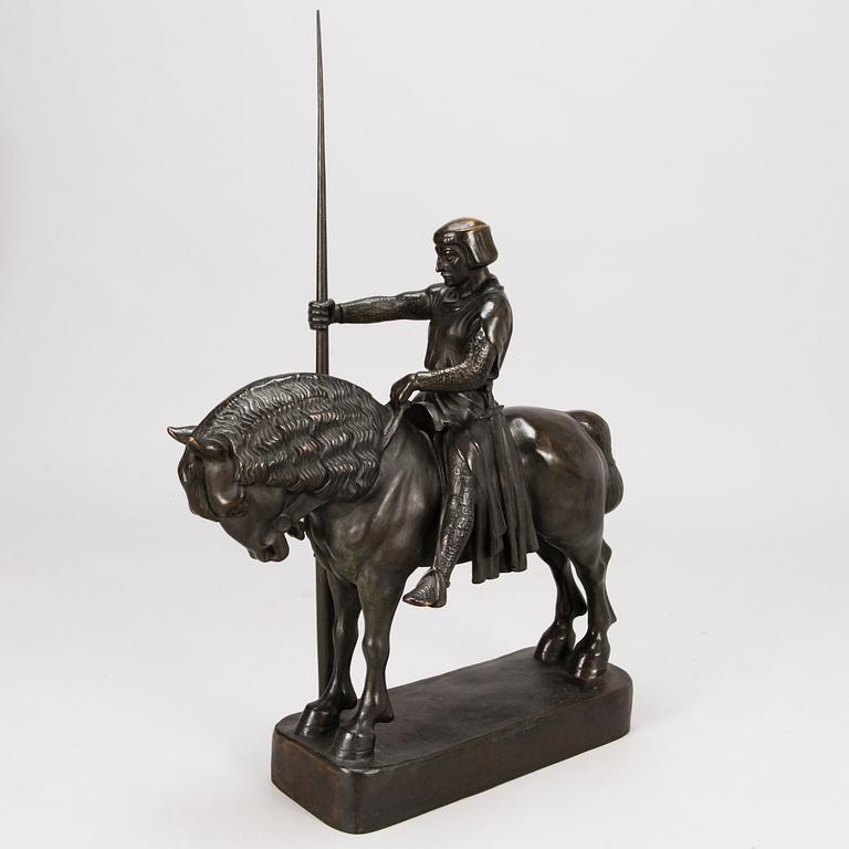 ANTON GRATH, A bronze sculpture, signed, 1930s.