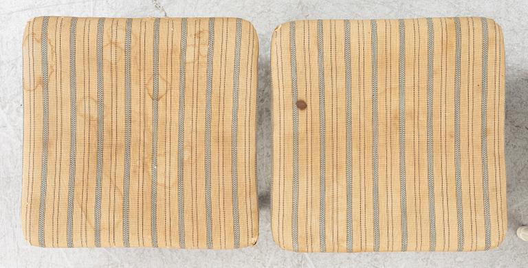 A set of four Gustavian stools, early 19th century.