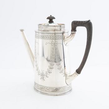 Coffee pot silver A Dragsted Copenhagen 1900.