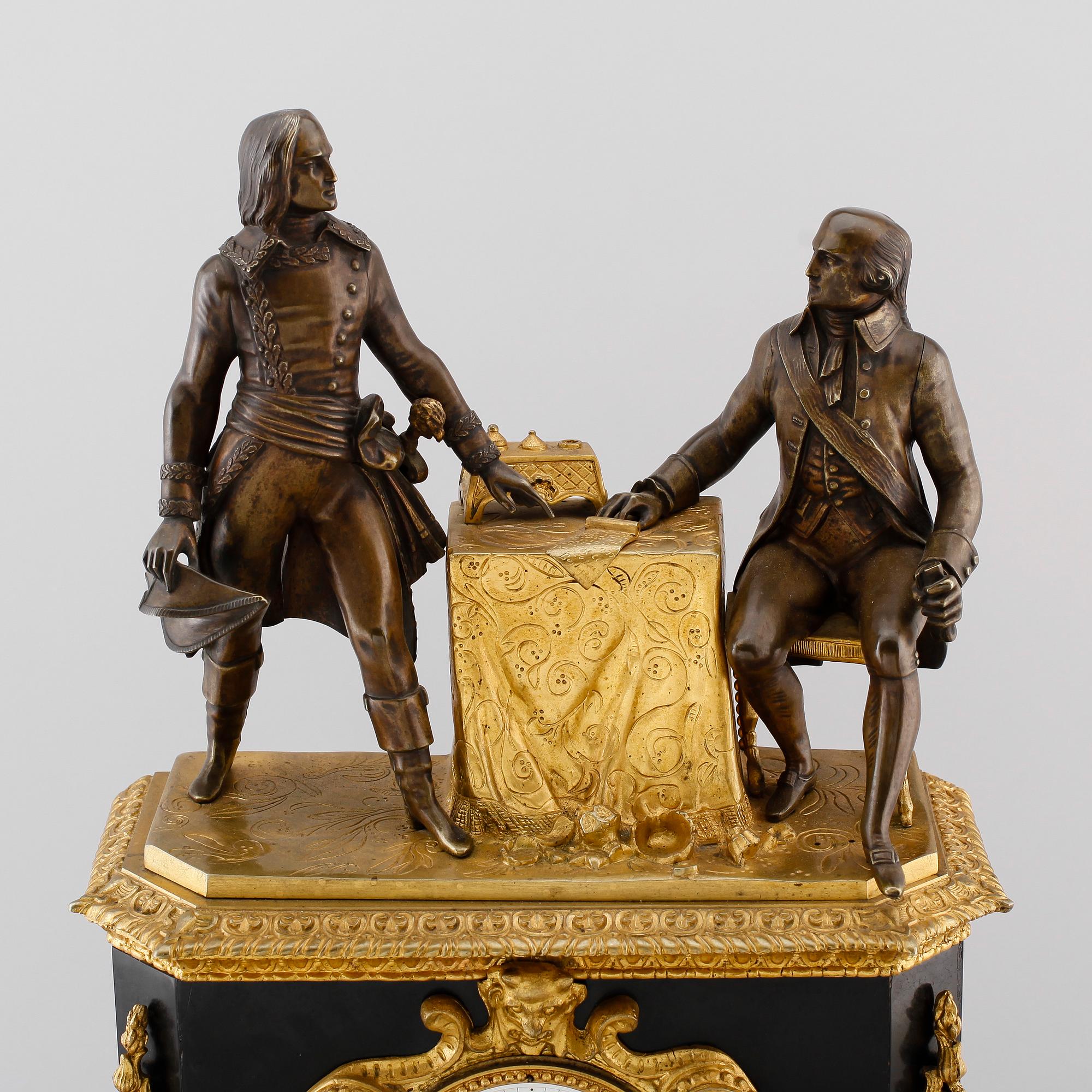 BORDSPENDYL, senempire, Frankrike, 1800-talets mitt.