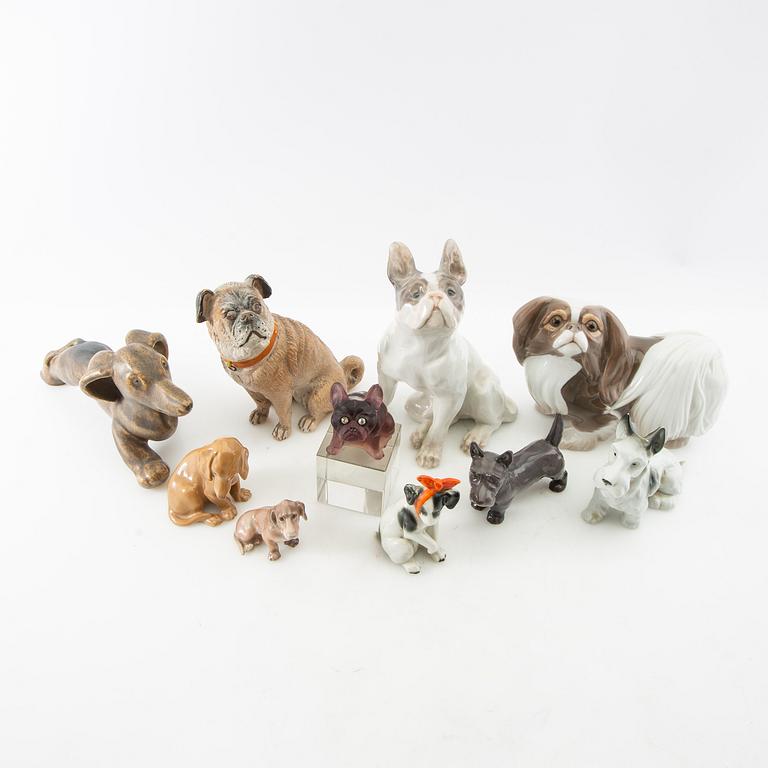 Figurines 10 pcs including Bing & Grøndahl 20th century.