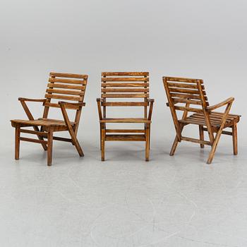 Carl Malmsten, a five garden furniture suite 'Bergshamra', Igelstaverket.