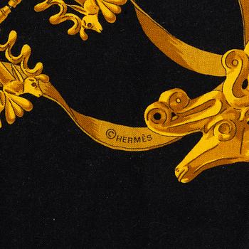Hermès, sjal, "Les Cavaliers D'or".