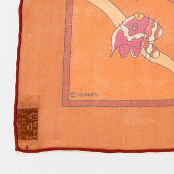 Hermès, scarf, 'Au clair de la mer".