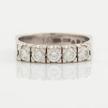 Brilliant cut diamond ring.