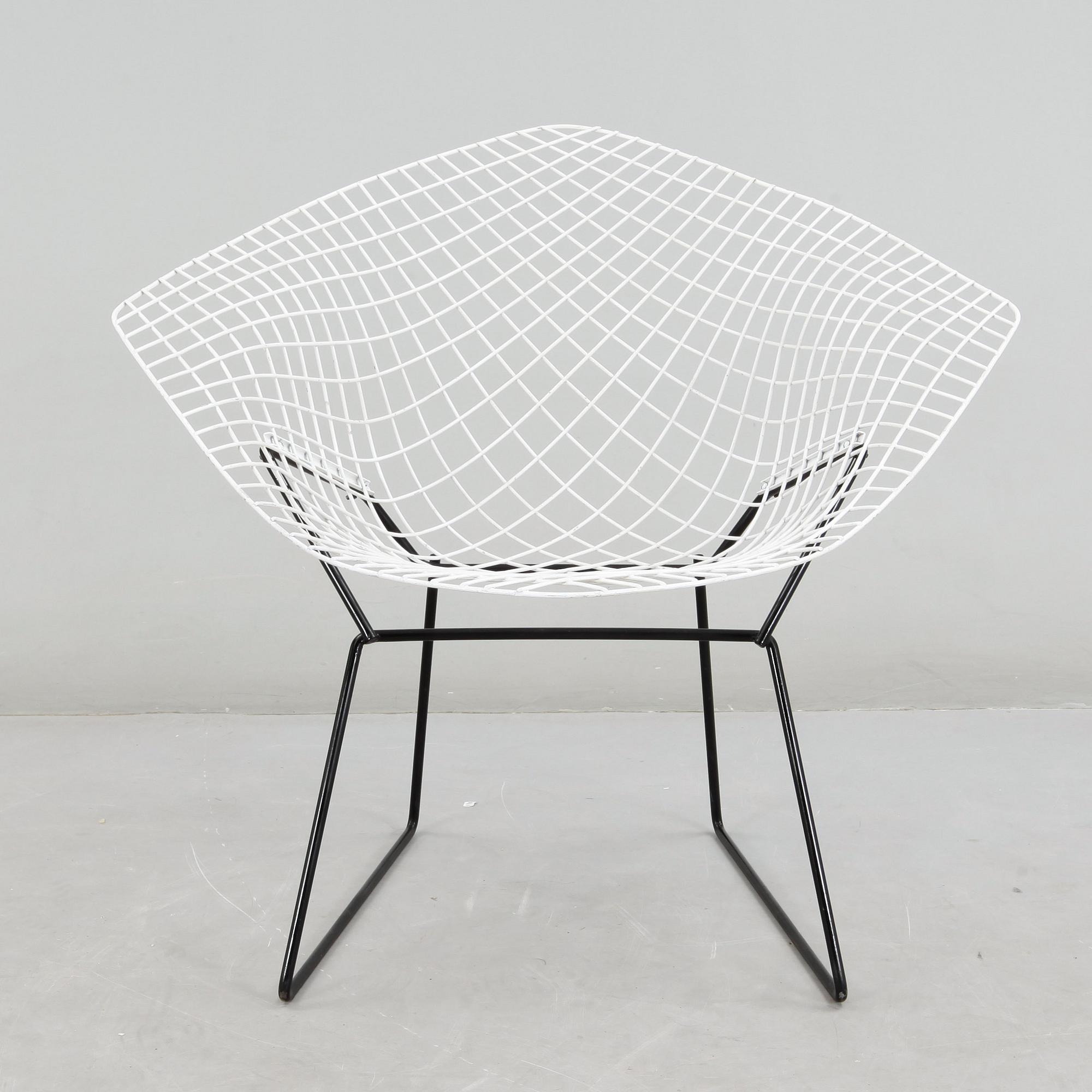 FÅTÖLJ, "Diamond chair", Harry Bertoia, modellen formgiven år 1950-52, i produktion från 1953 och framåt.
