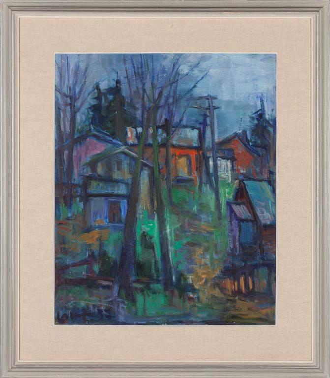 Olavi Laine, oil on canvas, signed and dated -57.