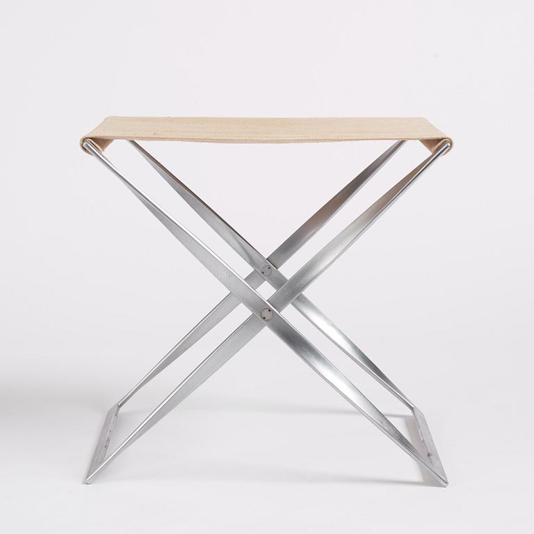 Poul Kjaerholm, a 'PK91' folding stool, edition E Kold Christensen, Denmark, early 1960s.