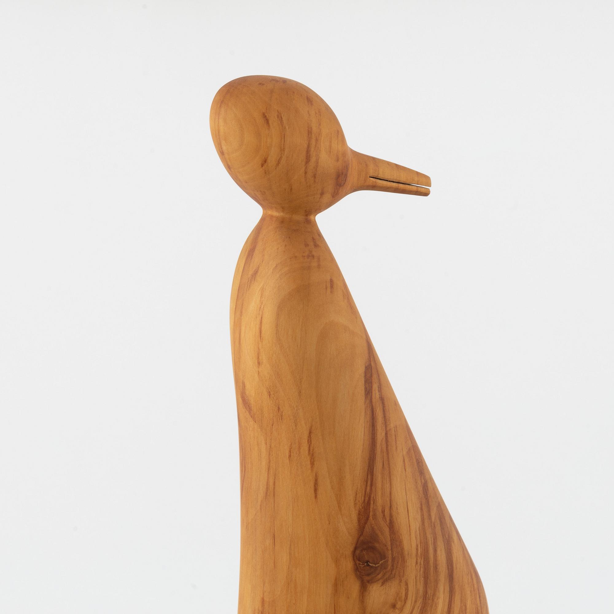 Henrik Campanello, a wooden sculpture, not signed.