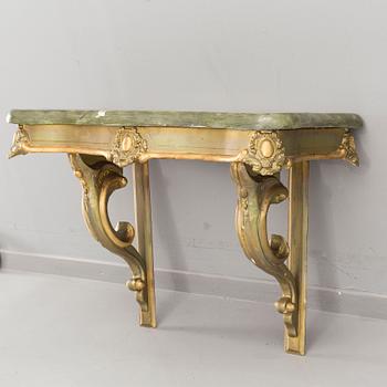 SPEGEL med KONSOLBORD, nyrokoko, 1800-tal.