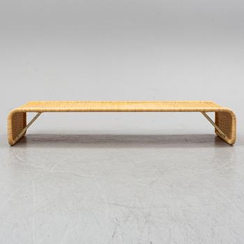 A late 20th century rattan bedside.